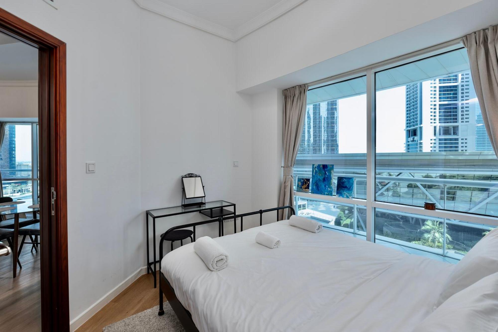 Next To Metro Unique 2bed Wlarge Balcony * Dubai