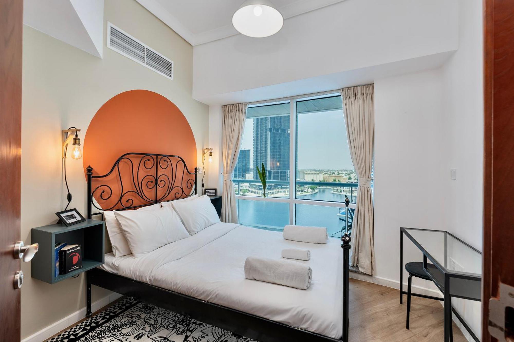 Next To Metro Unique 2bed Wlarge Balcony * Dubai